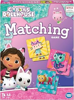 Wonder Forge Gabby’s Dollhouse Matching Game | Build Focus and Memory with Gabby, Pandy Paws, and More | Fun and Engaging Activity for Kids Ages 3+