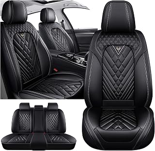 Honda S2000 Seat Covers Custom Fit for Honda S2000 2000-2009, Waterproof Nappa Leather Car Seat Cover, Comfortable and Anti-Slip Full Set Car Seat Covers(5 Seats/Black)