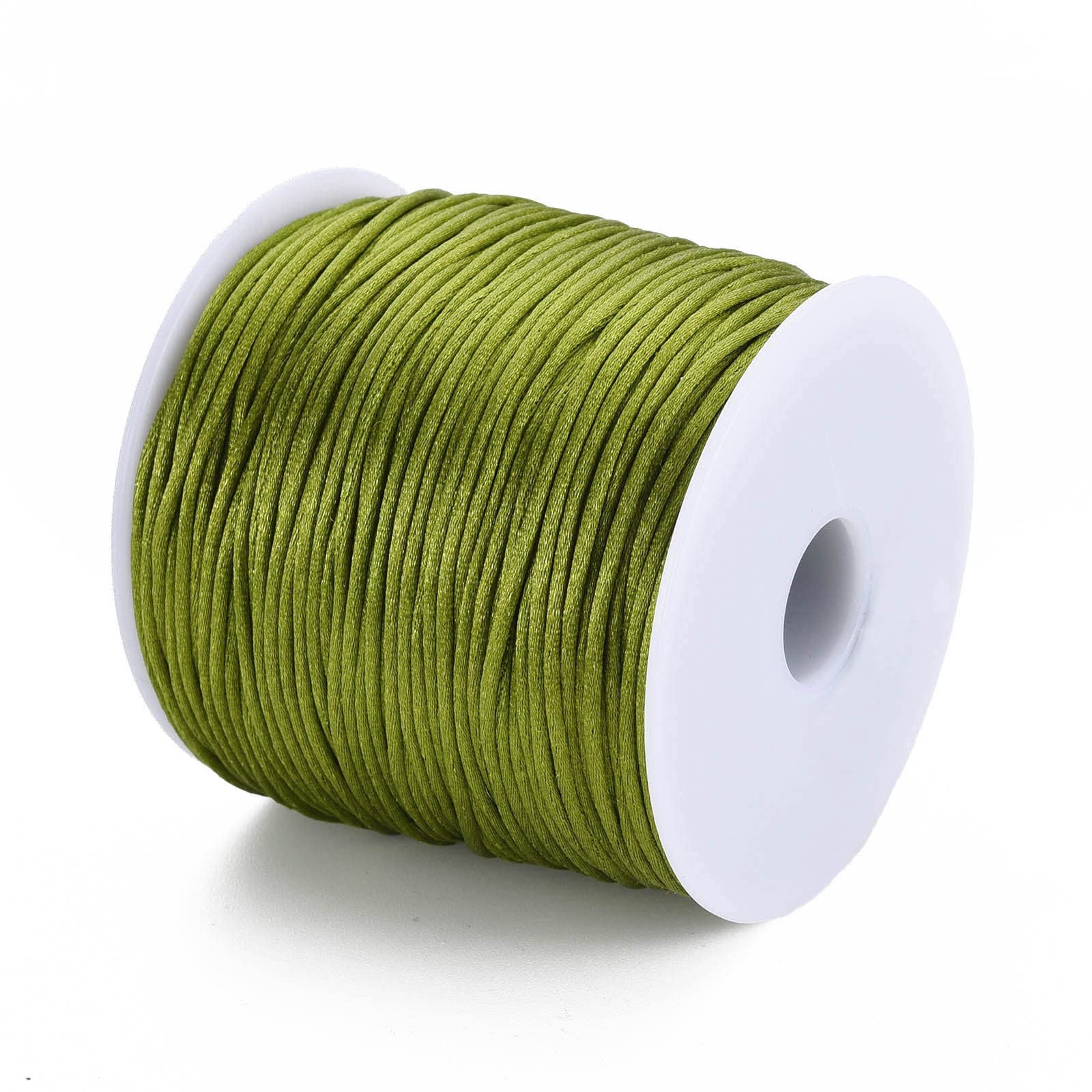 Silky Shiny Satin Nylon Cord for Jewelry Making, Beading, Bows, Trimming Wrappin