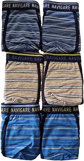 Navigare 6 Men's Boxer Shorts Art 322 Stretch Cotton Size 4 5 6 7 Assorted Colours