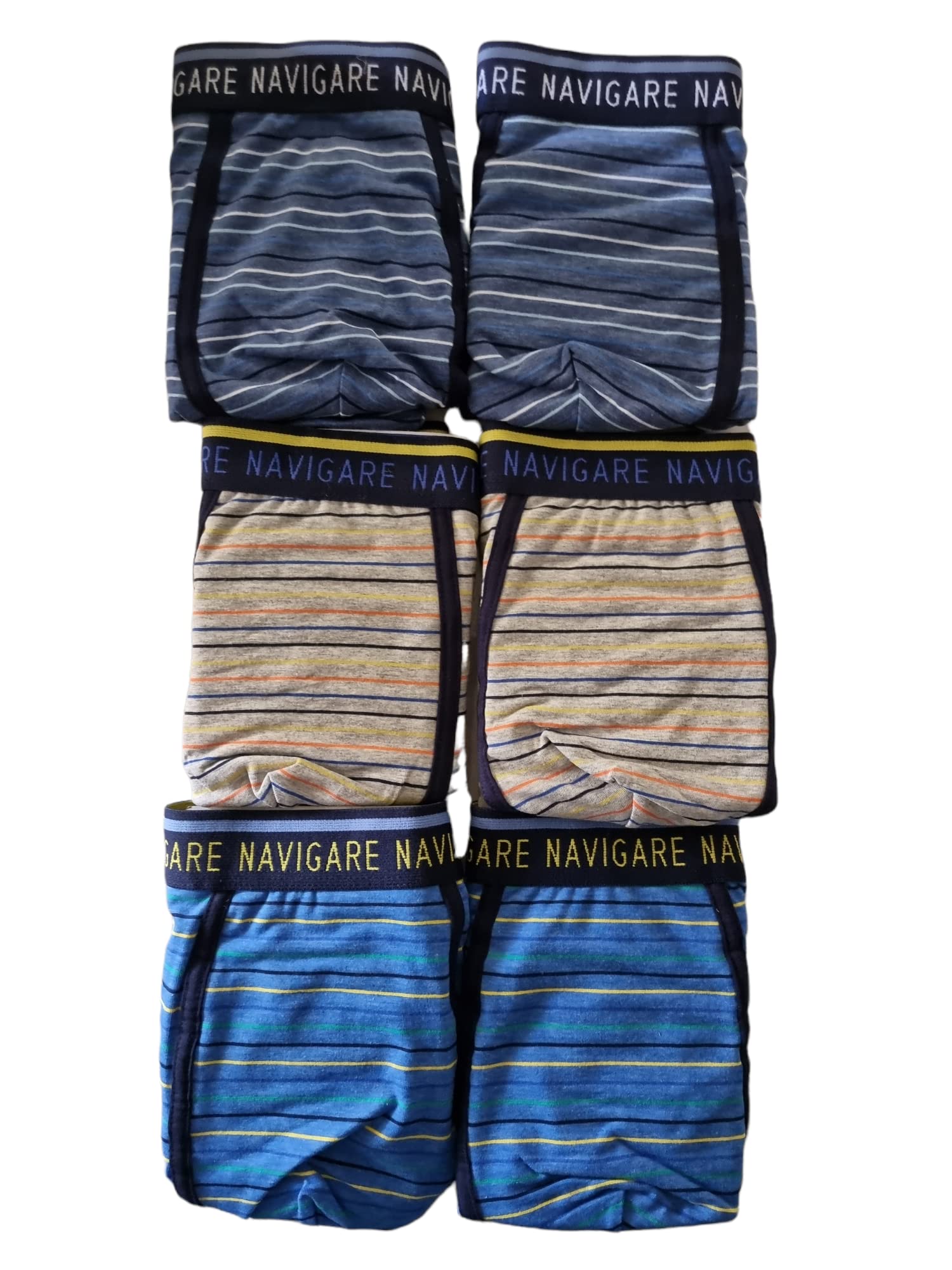 Navigare 6 Men's Boxer Shorts Art 322 Stretch Cotton Size 4 5 6 7 Assorted Colou