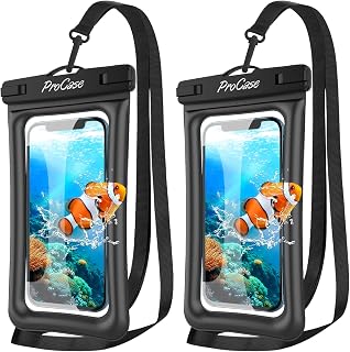 ProCase 2 Pack Floating Waterproof Phone Pouch, IPX8 Dry Bag for 7" Phones