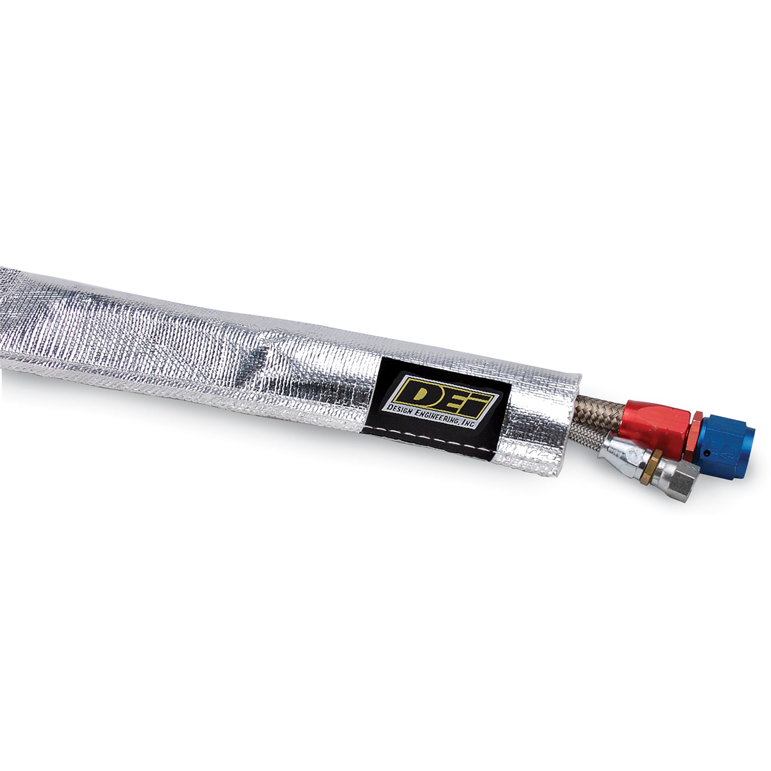 Design Engineering Heat Sheath Aluminized Sleeving – 1" I.D. x 3 ft | High-
