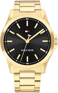 Tommy Hilfiger Bruce Men's Analogue Quartz Watch with Silicone and Stainless Steel Strap
