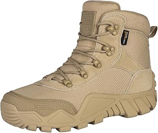 FREE SOLDIER Men's Boots Tactical Combat Boots Outdoor Military Boots Men Hiking Hunting Work Army Training Combat Boots