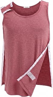 Deyeek Unisex Snap Back Post Surgery Tear Off Chemo Shirt Clothes After Rotator Cuff Surgery