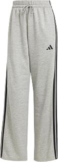adidas Women's Essentials 3-Stripes Open HEM Fleece Pants