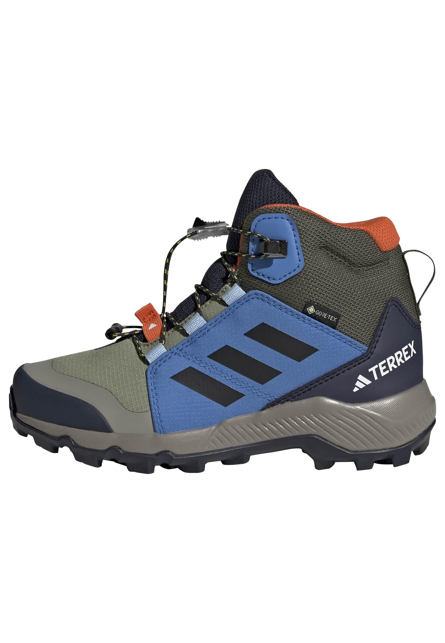 adidas Unisex Kinder Terrex Mid Gore-TEX Hiking Shoes Kids, Tent Green/core Blac