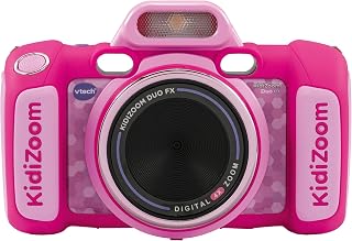 Vtech KidiZoom Duo FX Camera, pink, English | Dual 8 MP cameras, 20+ games, 75 effects, AR filters, editors and expandable storage. Ages 3-9