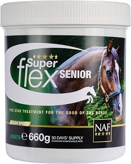 NAF Five Star Superflex Senior 660g – Joint Support Supplement for Hard Working & Older Horses – Glucosamine, MSM, Chondroitin & Omega-3 – Promotes Mobility, Flexibility & Comfort
