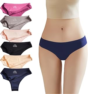 [CM Tech] Women's Brazilian Cut Seamless Cute T-Back Bikini Sexy Underwear High Breathability Stretchy Pants Gentle Skin Feel Deodorant Antibacterial Non-Constricting Women's Cotton Breathable Panties