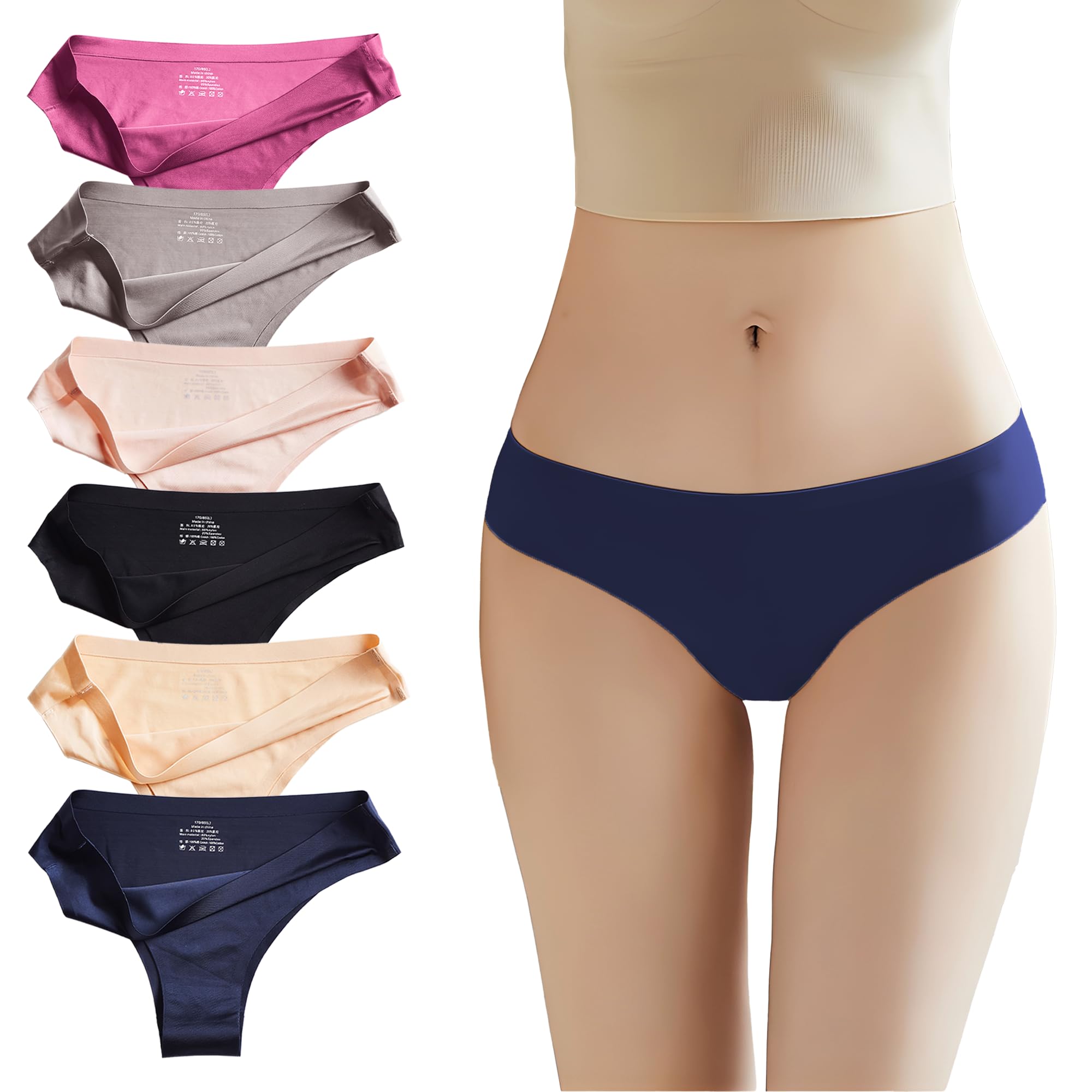 [CM Tech] Women's Brazilian Cut Seamless Cute T-Back Bikini Sexy Underwear High 