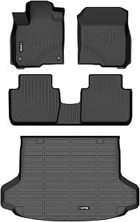 HAFIDI All Weather Car Floor Mats & Cargo Liner for Honda HR-V 2023 2024 2025 2026 2027/HR-V Hybrid 2023 2024 2025 2026 2027 Custom Fit Full Set Accessories - Black