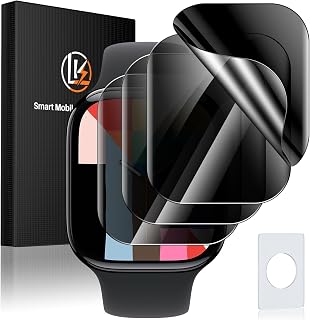 LK 4 Pack for Apple Watch Series 12/11/10 42mm Privacy Screen Protector, TPU