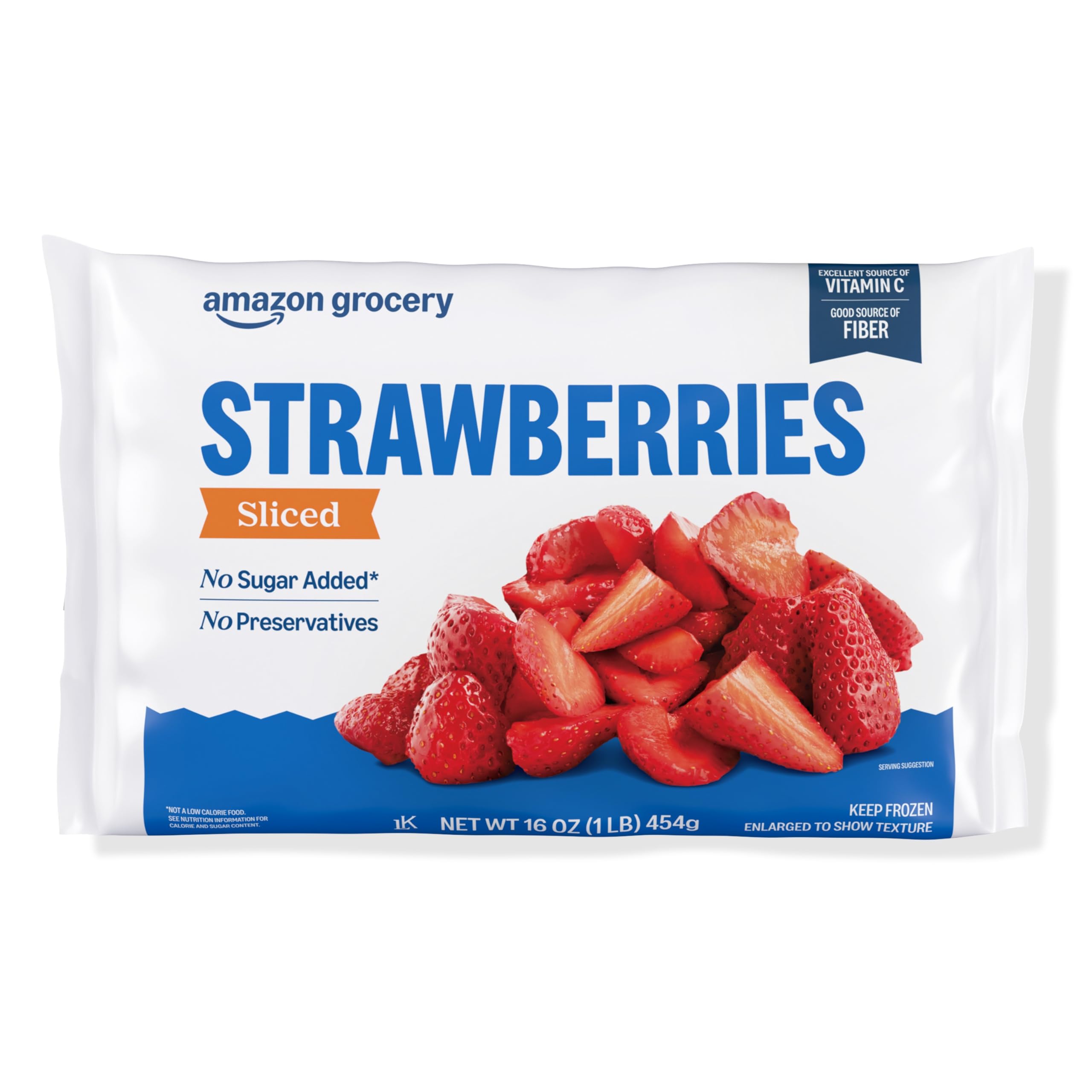 Amazon Grocery, Sliced Strawberries,16 Oz, Frozen (Previously Happy Belly, Packa
