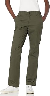 Amazon Essentials Women's Slim Fit Straight Leg Stretch Twill Chino Pant