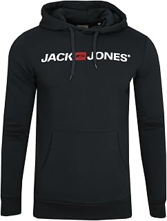 Jack & Jones male hoodie, colour block, logo.
