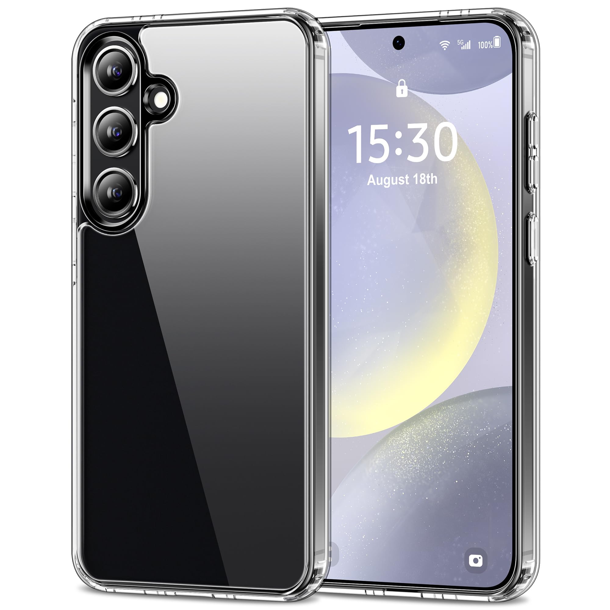 HOOMIL Case for Samsung Galaxy S24+ / S24 Plus 5G, Anti-Yellow Transparent, Anti