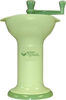 Green Sprouts Fresh Baby Food Mill, Manual Puree Maker with Built-In Serving Bowl, Separates Seeds &amp; Skins, No Batteries or Electricity Needed, Compact, Dishwasher Safe