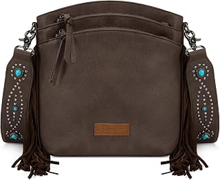 Montana West Double Compartments Cross Body Bag for Women with Adjustable Strap and Specialized Pocket