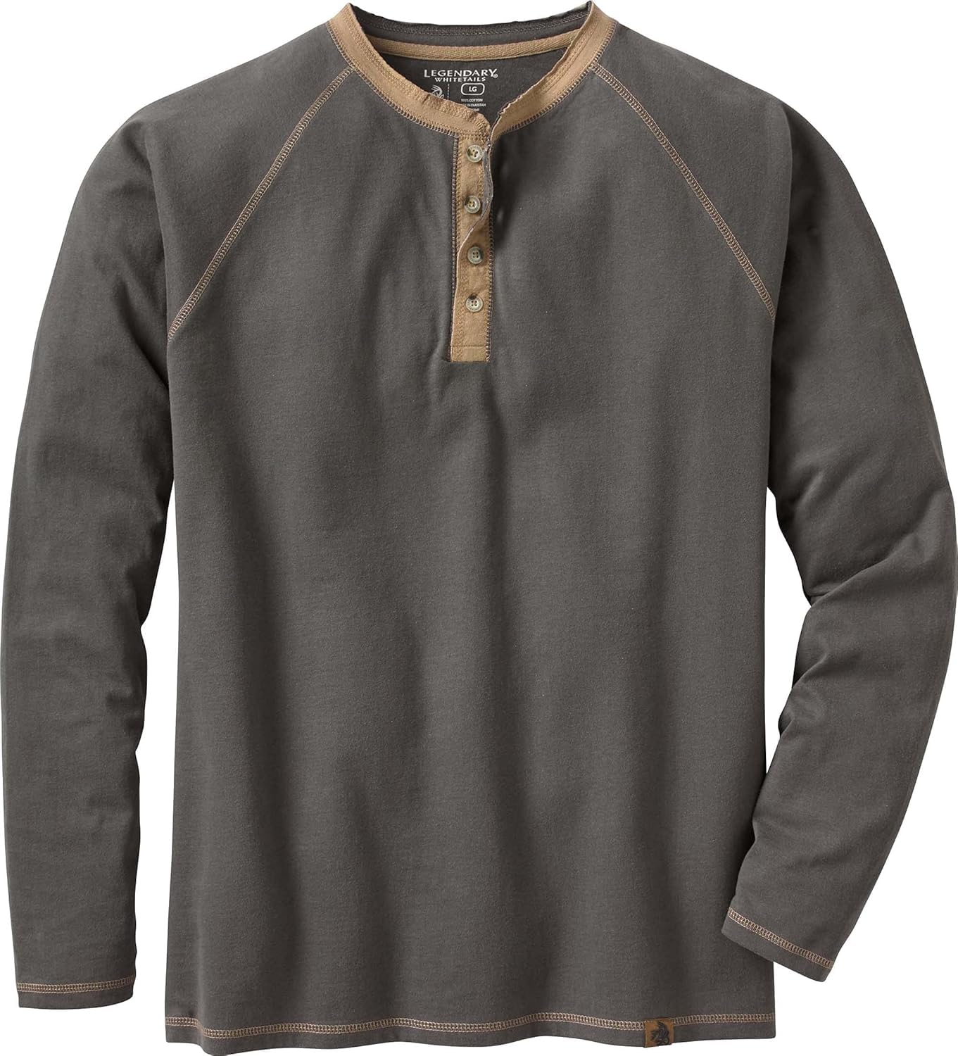 Legendary Whitetails Men's Long Sleeve Cotton Henley Shirt Long Sleeve Cotton He