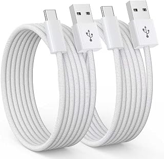 USB C Cable [2 Pieces] 3.1A USB Type-C Cable Fast Charging Nylon Type C Cable for iPhone 16/15/Pro/Plus/Pro Max,Samsung Galaxy S24/S23+/Ultra/S22/iPad Pro/Air