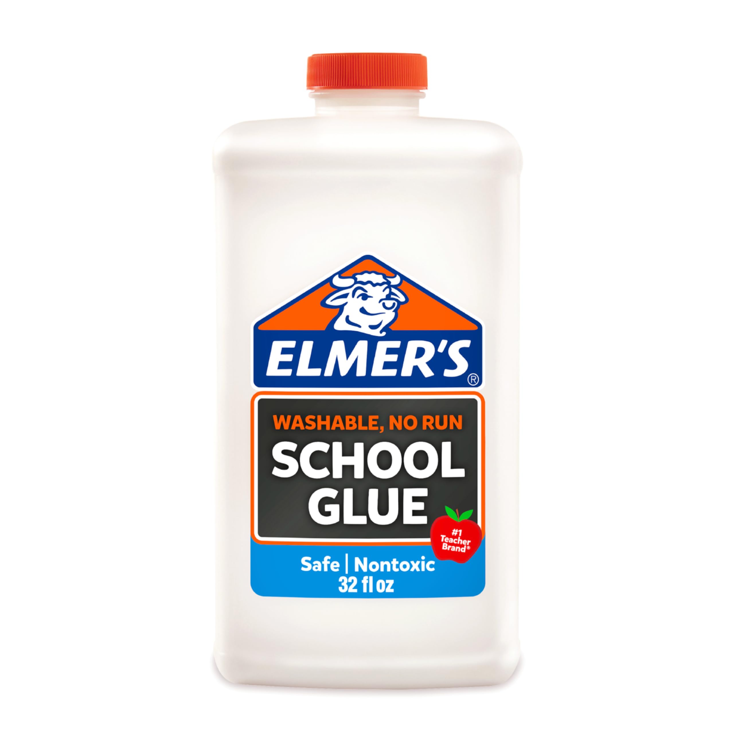 Elmer's Liquid School Glue, White, Washable, 32 Ounces - Great for Making Slime,