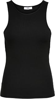 ONLY Women's Onlkenya Rib Tank Top JRS Noos Top (Pack of 1)