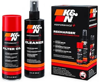 K&N Air Filter Cleaning Kit: Aerosol Filter Cleaner and Oil Kit; Restores Engine Air Filter Performance; Service Kit-99-5000, Multi