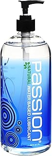 Passion Natural Water-Based Personal Lubricant, for Men & Women - 34 Fl Oz