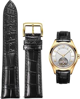 BINLUN Leather Strap Crocodile Engraved Straps Alligator Leather Embossed Genuine Leather Bracelet Man Woman Quick Release Needle Buckle Craft 18mm 19mm 20mm 21mm 22mm 24mm