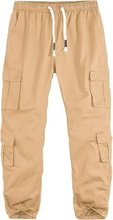 APTRO Mens Camouflage Cargo Trousers Leisure Stretch Waist Work Trousers Long Cotton Jogging Pants with 8 Pockets LT23