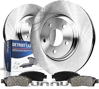 Detroit Axle - Front Brakes Kit for Chevrolet Equinox Impala Malibu | Buick Regal LaCrosse Allure GMC Terrain Saab 9-5 Disc Brake Rotors Ceramic Brake Pads: 12.64'' inch Rotor