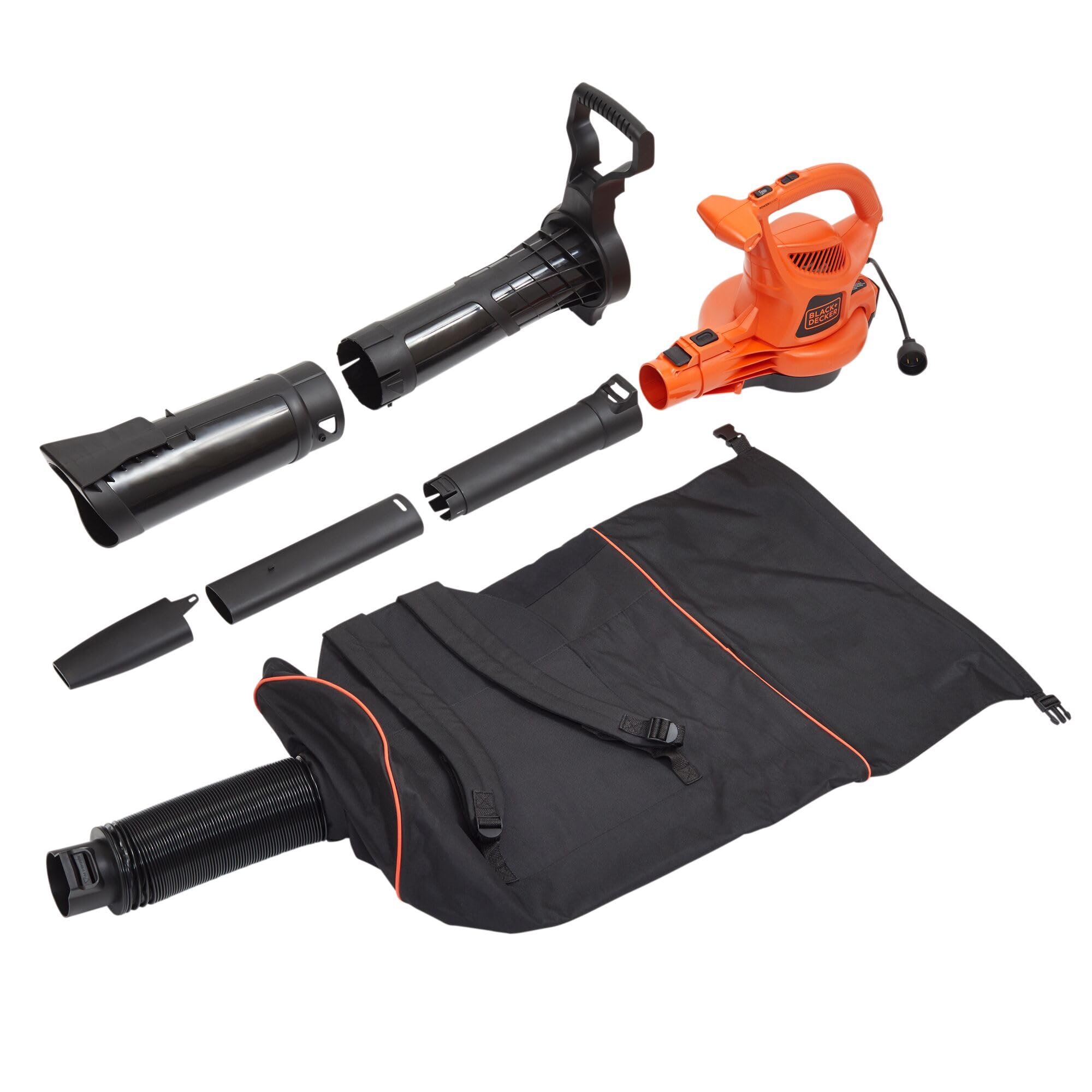 BLACK+DECKER Leaf Blower, Leaf Vacuum and Mulcher 3 in 1, Backpack Blowers for L