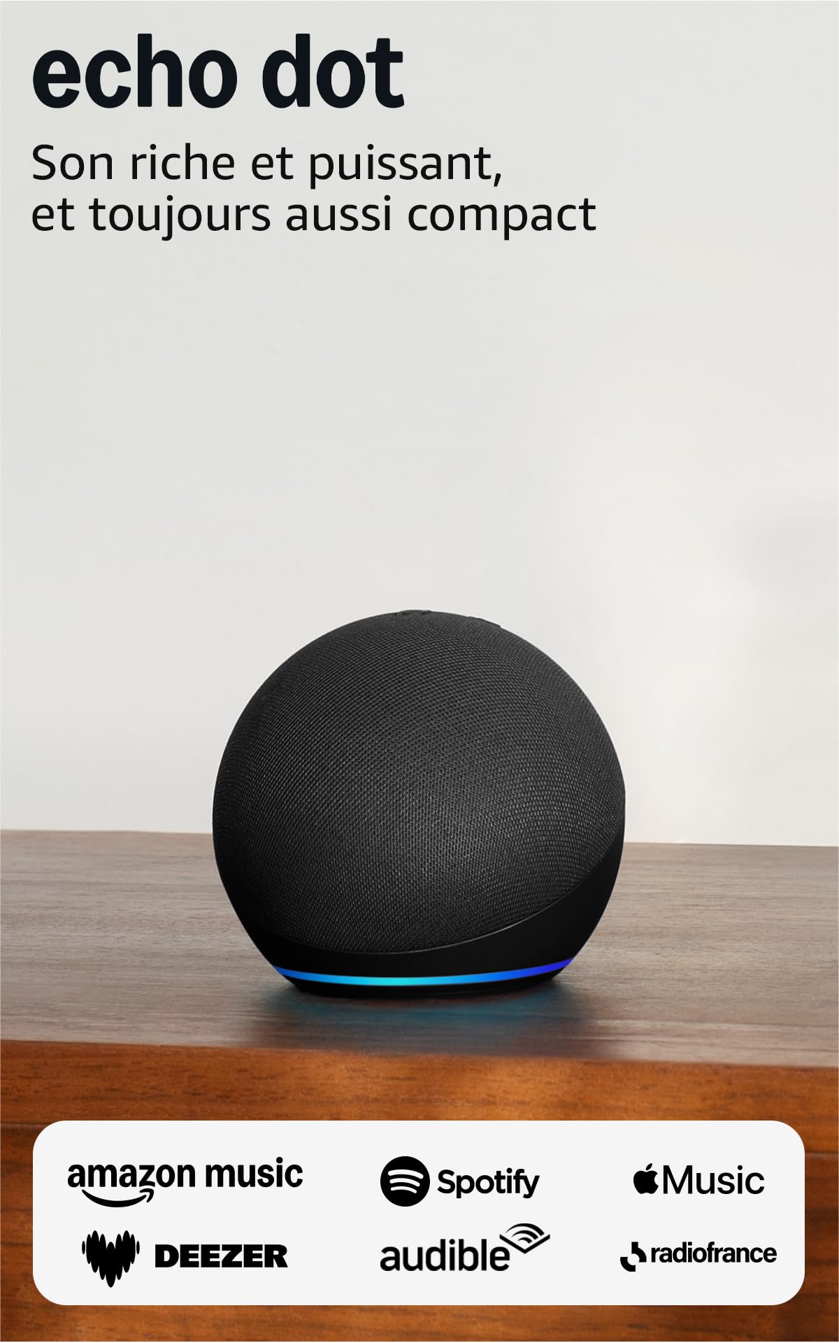 Echo Dot (Newest gen) | Big vibrant sound Wi-Fi and Bluetooth smart speaker with