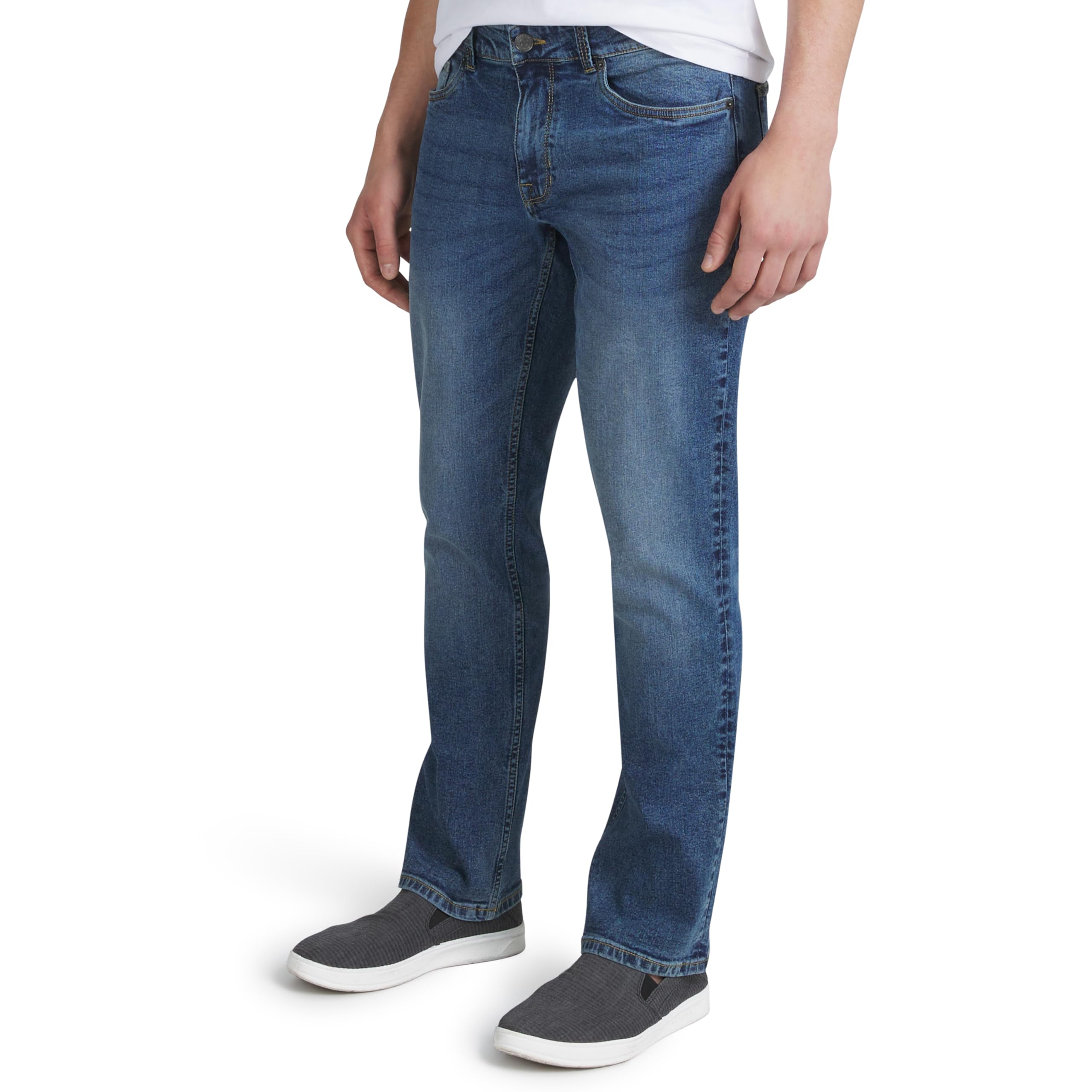Quiksilver Mens 5 Pocket Straight Fit Stretch Waist DenimJeans