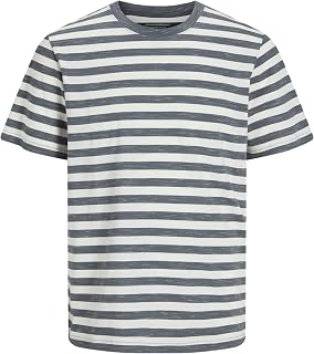 JACK & JONES Men's Jorvarenna Stripe Tee SS Crew Neck