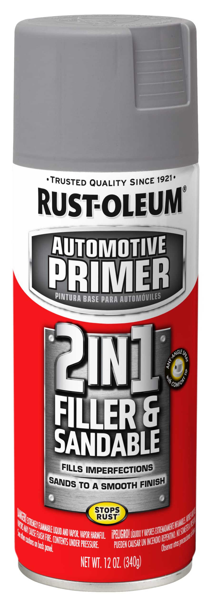 Rust-Oleum Automotive Stops Rust Filler & Sandable Spray Primer, Gray | Rust Pre