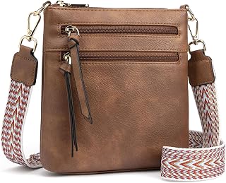 Crossbody Bag for Women - PU Leather Shoulder Bag Trendy Small Crossbody Purse Bag for Travel Work Party