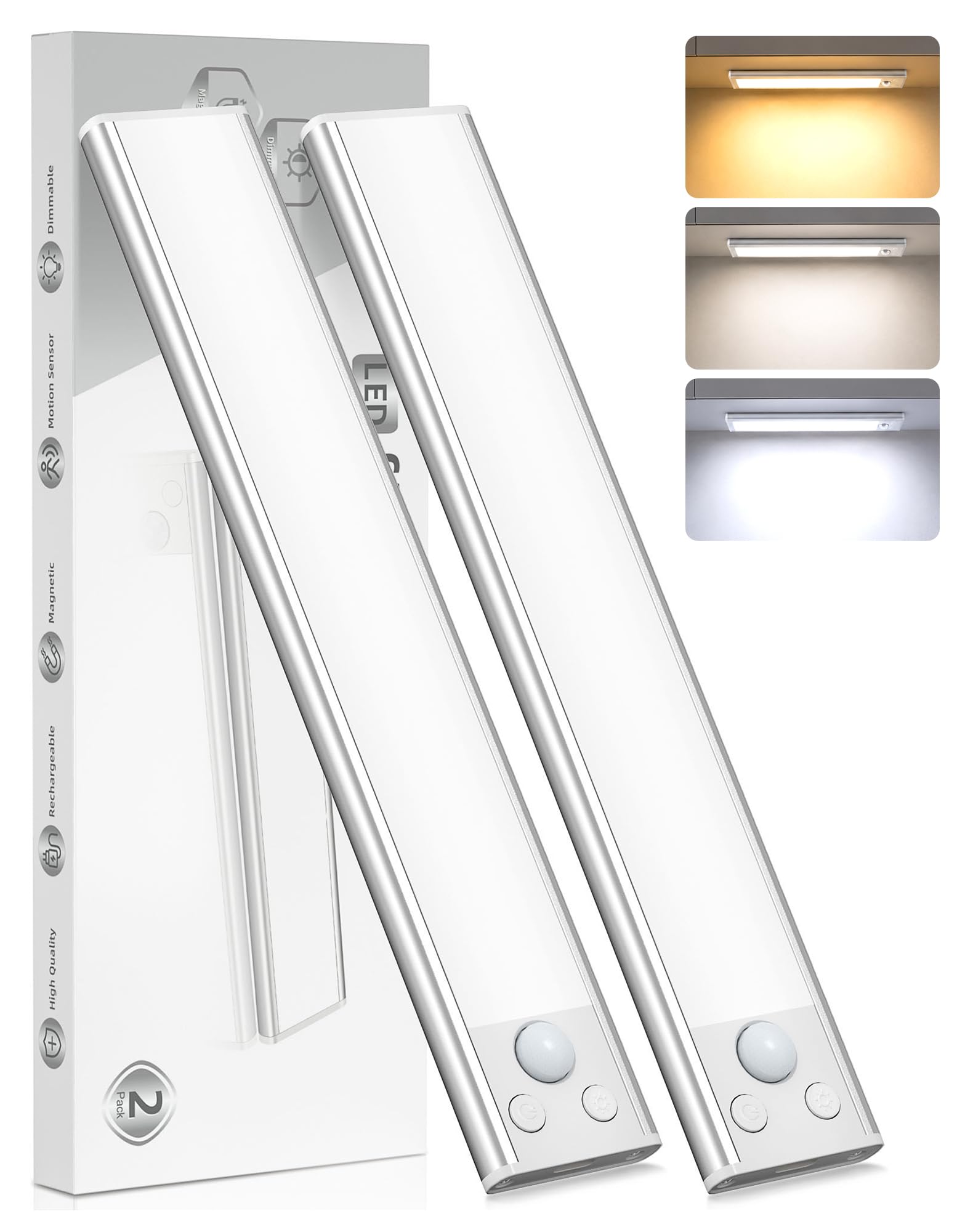 LED Light Motion Sensor Kitchen – Cabinet Lights Batteries Adhesive | Magnetica 