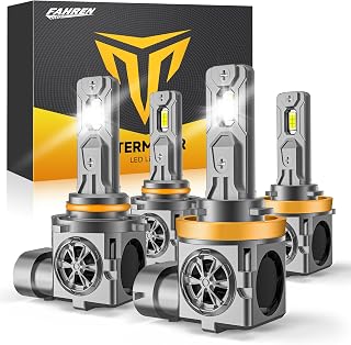 Termitor New-Gen H11/H9/H8 9005/HB3 Light Bulbs Combo, 170,000LM 2000% Ultra Brightness,Real 1:1 OEM Mini Size, 85000Hrs Long Life, CANBus Ready, Plug and Play, Pack of 4