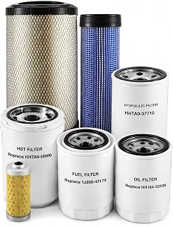 TC630-93230 HH164-32430 Filter Kit Fit for Kubota L4701 HST Tractor | Replace 1G311-43380 TC630-93220 1J800-43170 HHTA0-59900 HHTA0-37710