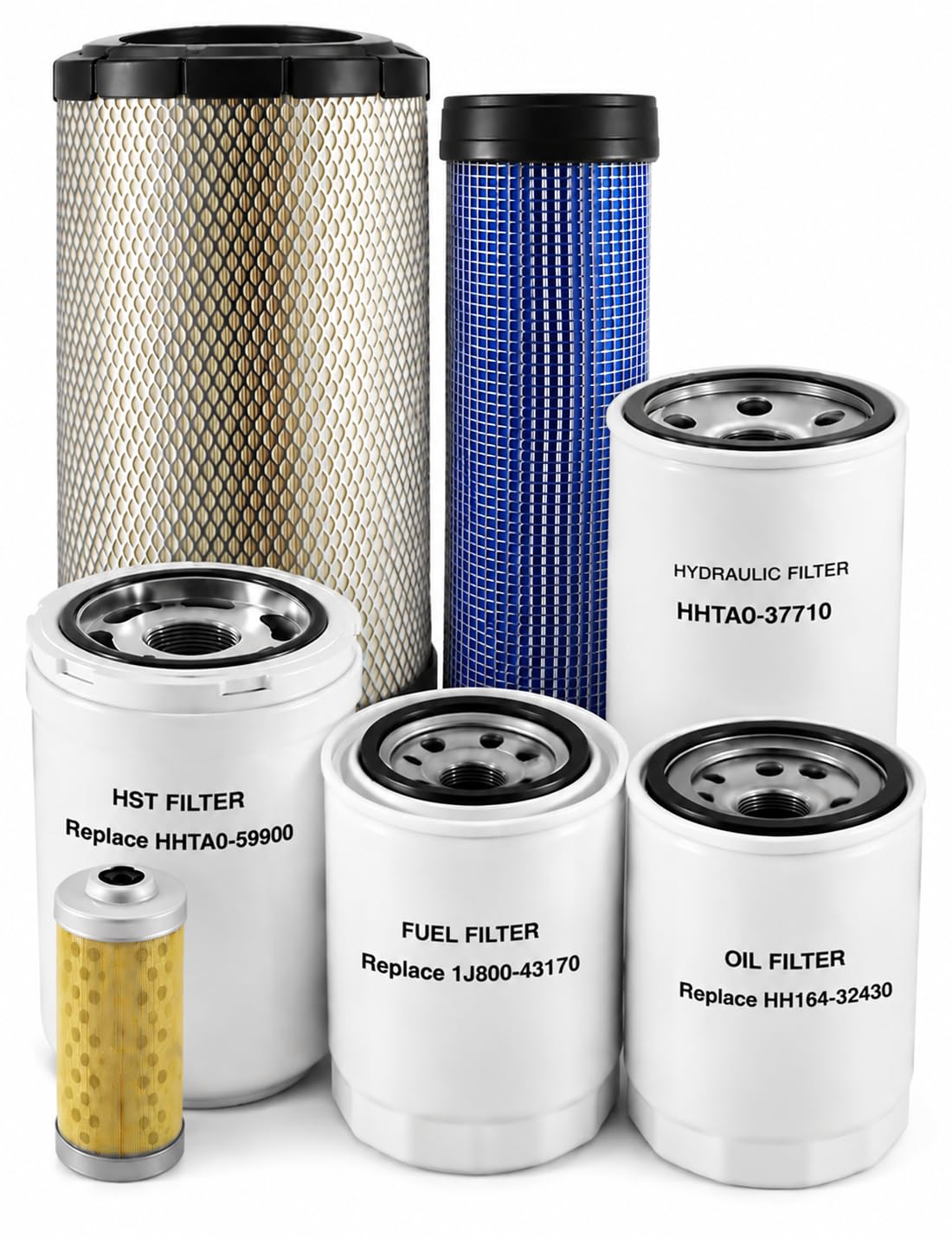 TC630-93230 HH164-32430 Filter Kit Fit for Kubota L4701 HST Tractor | Replace 1G