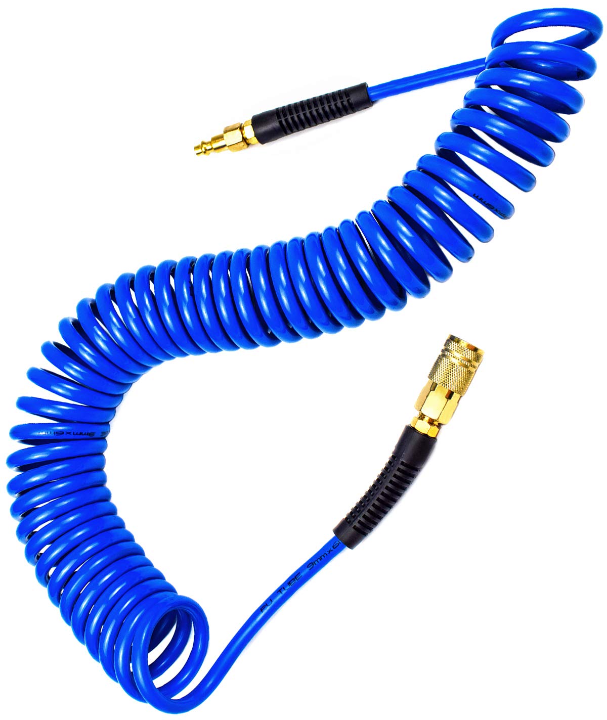 YOTOO Polyurethane Recoil Air Hose, Air Compressor Hose 1/4" Inner Diameter by 2