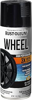 Rust-Oleum High Performance Wheel Spray Paint, Gloss Black | Resists Brake Dust | Durable Wheel Finish | Weather Resistant | Any-Angle Spray | Automotive Grade