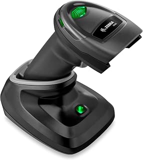 Zebra DS2278-SR Cordless Barcode Scanner w/Cradle (Renewed) | 1D 2D QR Code Scanner Wireless, Shielded USB Cable, Handheld, 2400mAh