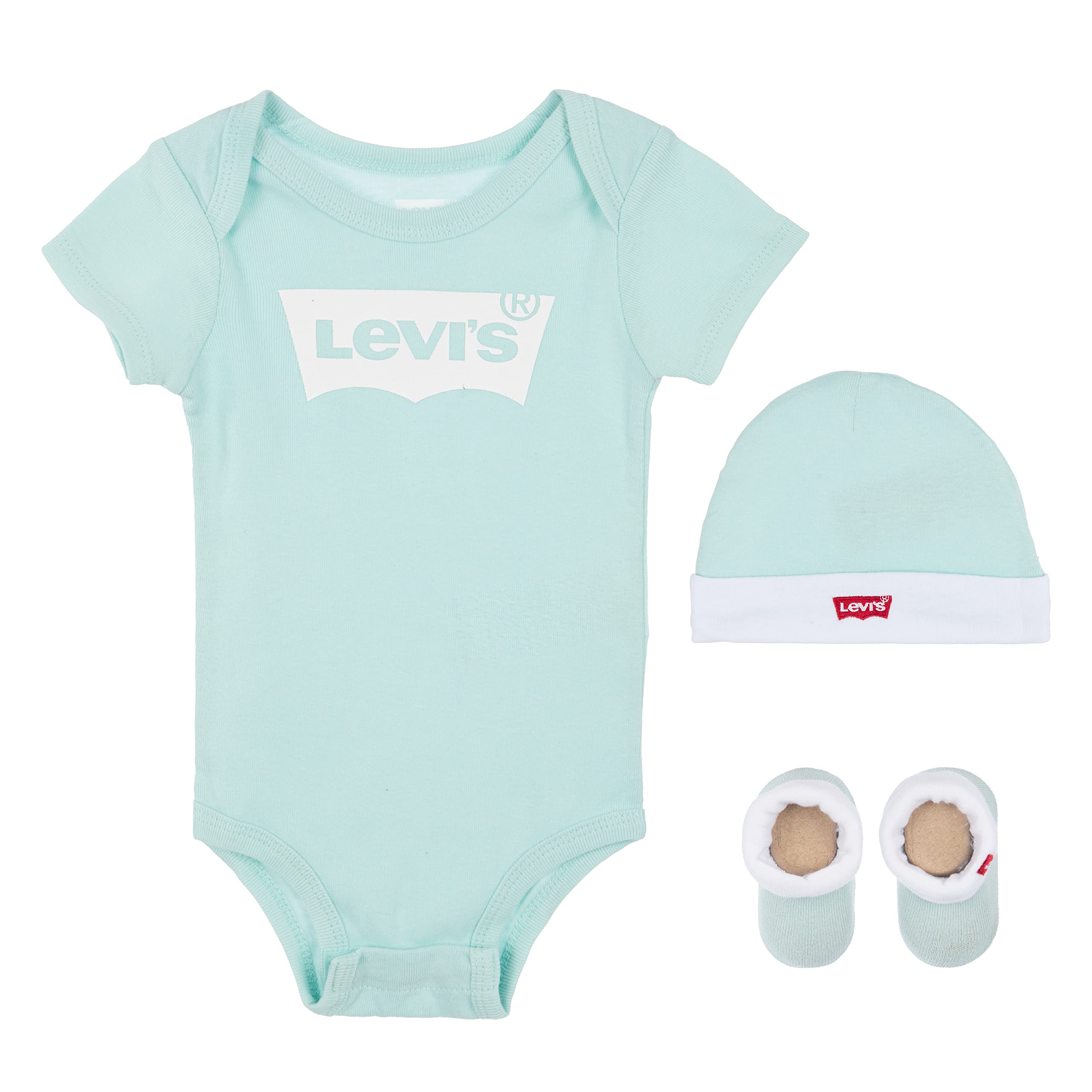 Levi's Kids Lhn Body Baby Hat and Booties