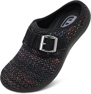 JOINFREE Womens Wide Slippers Adjustable Diabetic Mules Slip on House Clogs