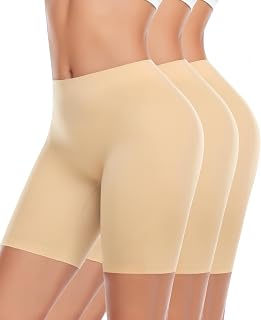 YARRCO Women's Anti-Friction Thigh Shorts Under Skirt Invisible Leggings Short Seamless Cycling Shorts Boxer Boy Shorts Under Dress Under Skirt
