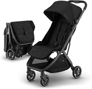 UPPAbaby Minu V3 Travel Stroller - Lightweight &amp; Compact - James | Lightweight at 16 lbs, fits in overhead bins, able to be used from birth , large basket holds up to 20 lbs